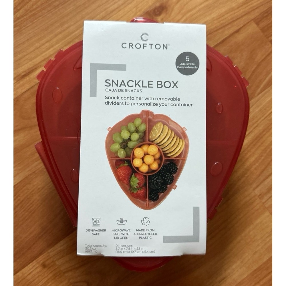 Crofton‎ Snackle Box strawberry-shaped container
